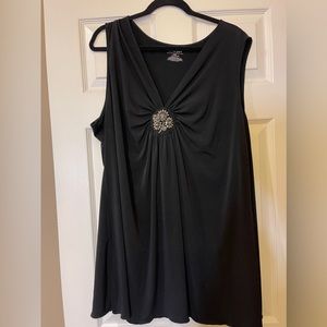 Lane Bryant Blouse w/Beautiful Beaded Design